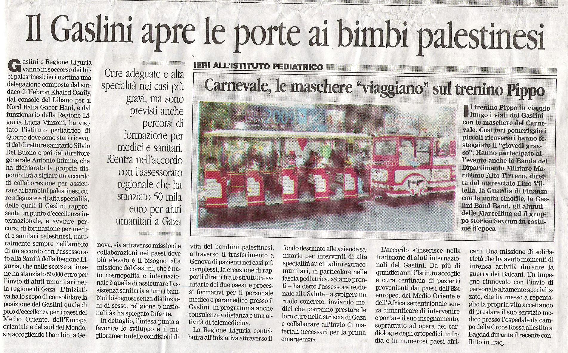 RITAGLIO GIORNALE GASLINI.JPG